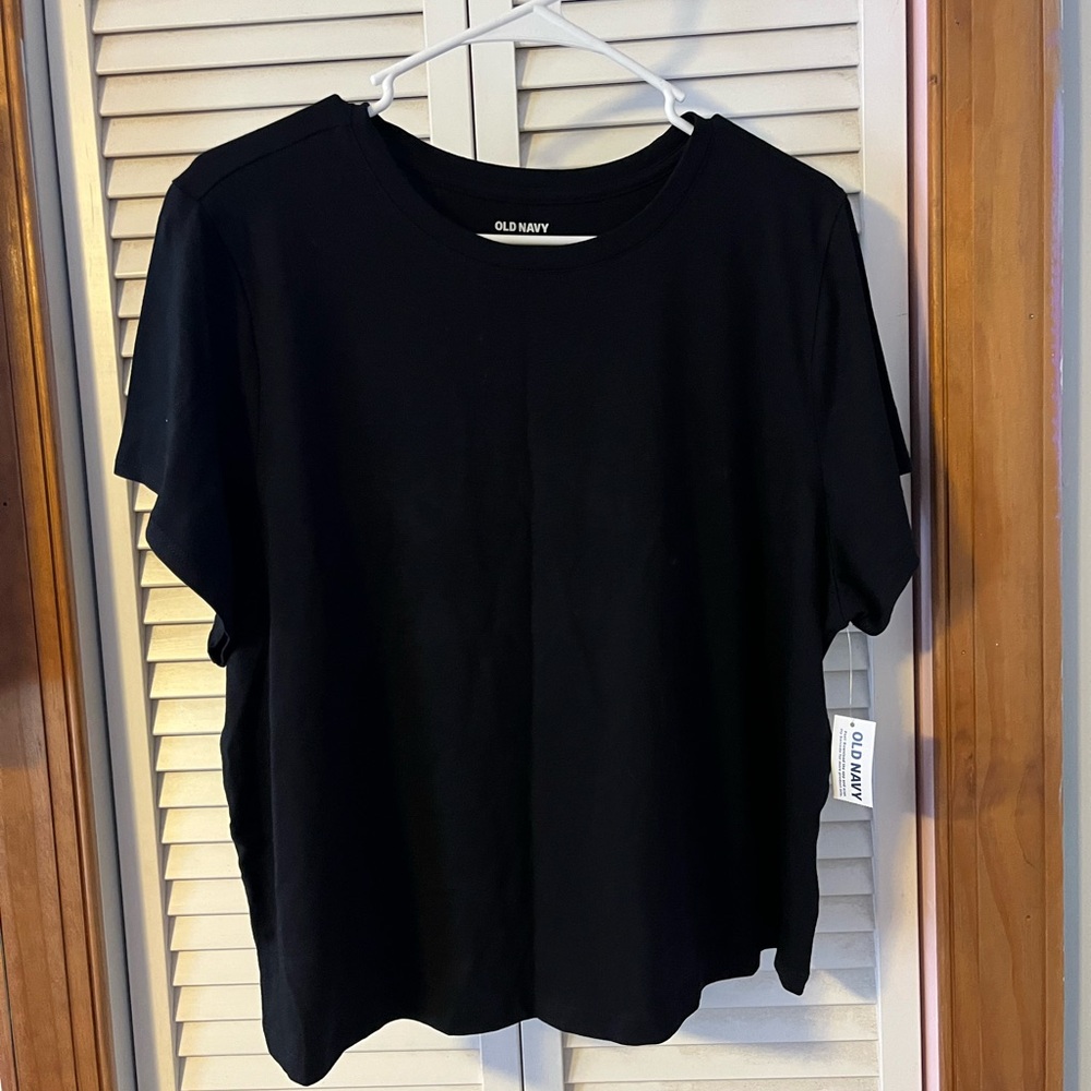 Old Navy Women's Classic Black Short Sleeve Tee
